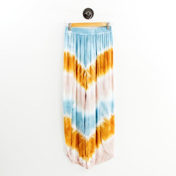 Young Fabulous & Broke Tie Dye Drawstring Waist Cotton Parker Shorts